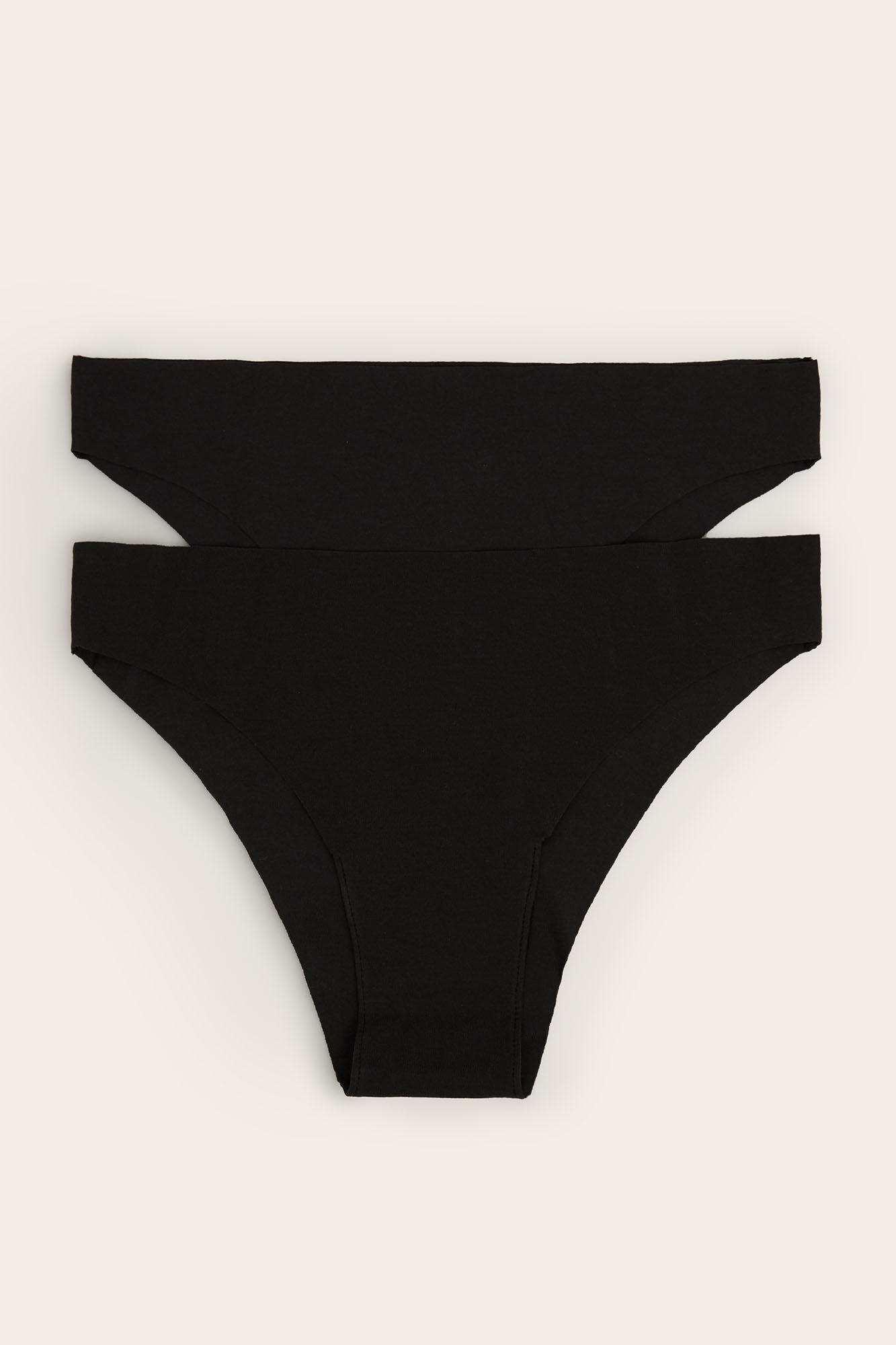 Women'secret Pack 2 cuequinhas brasileiras algod&atilde;o preto