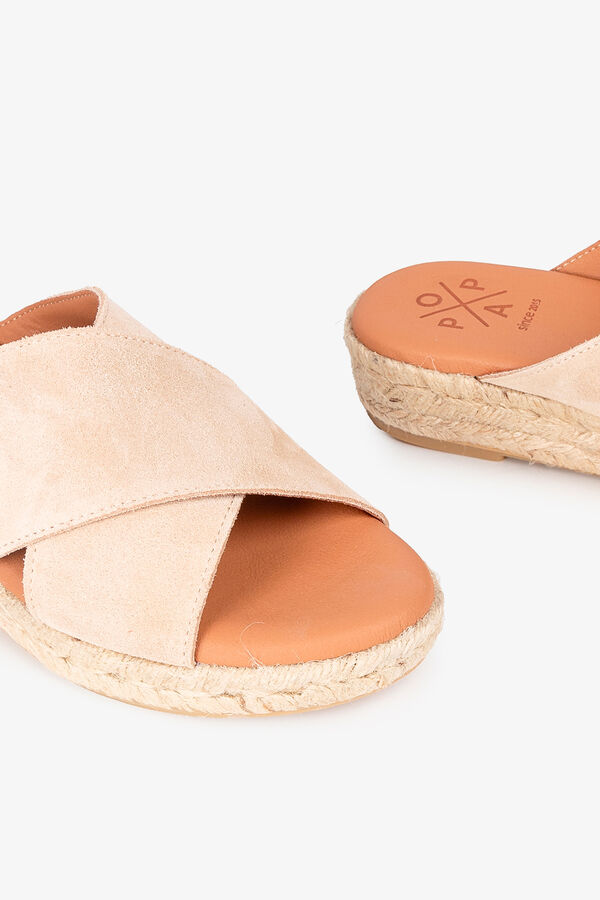 Popa Sandalia plataforma beige