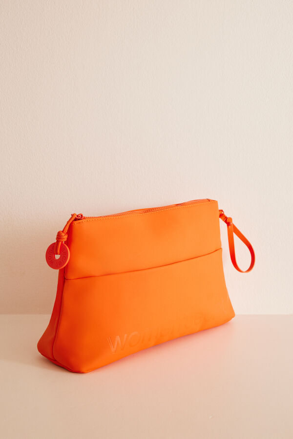 Women'secret Neceser rectangular rubber naranja naranja