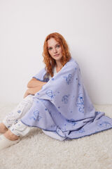 Women'secret Manta s&uacute;per suave "El Principito" morado/lila