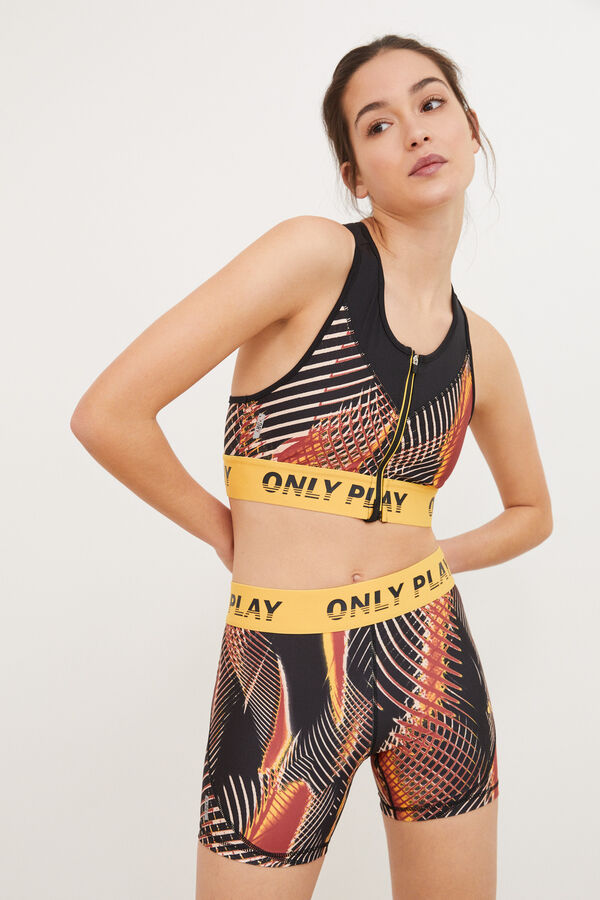 Only Play Legging cortos entrenamiento negro