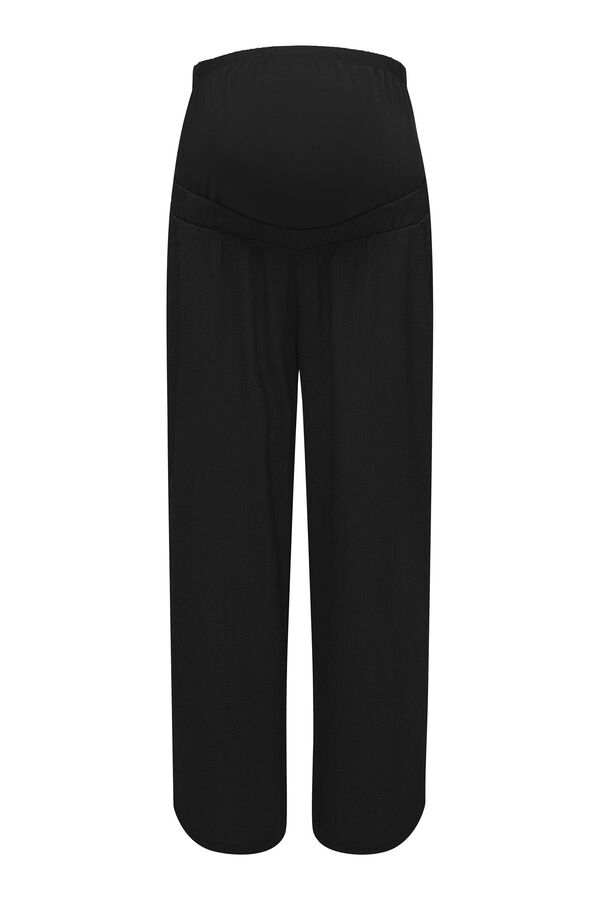 Only Maternity Pantal&oacute;n ancho maternity negro
