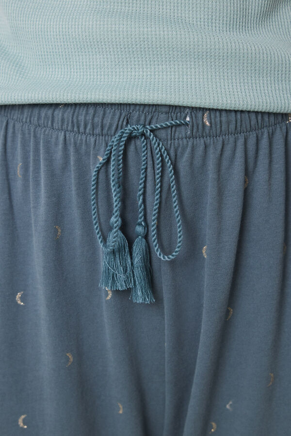 Women'secret Cal&ccedil;as compridas 100% algod&atilde;o verdes verde