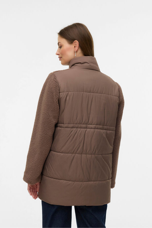 Mamalicious Chaqueta polar maternity marr&oacute;n