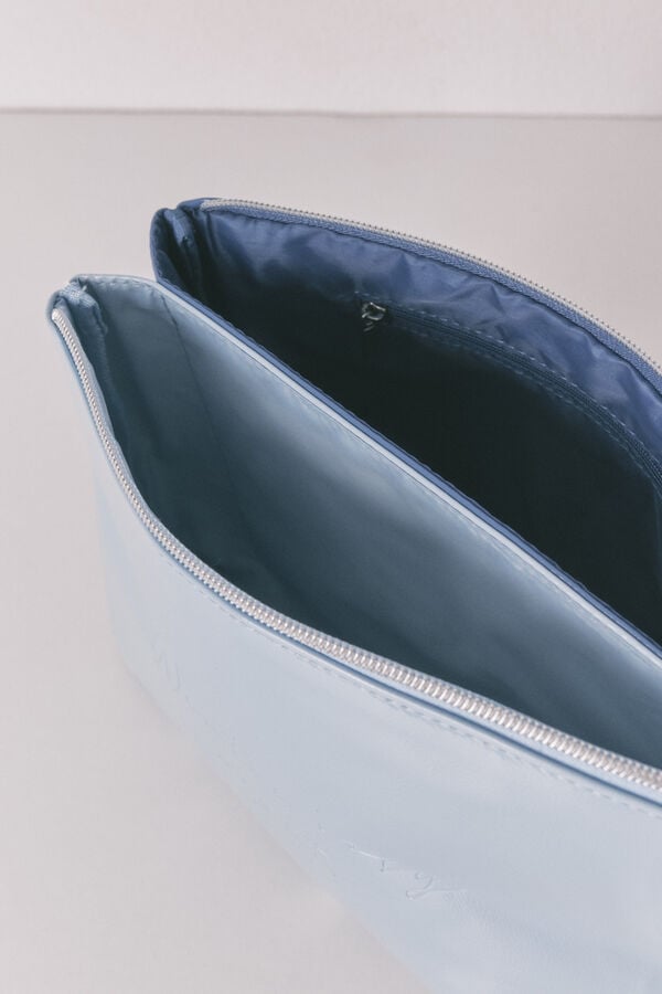 Women'secret Neceser doble mediano charol azul azul