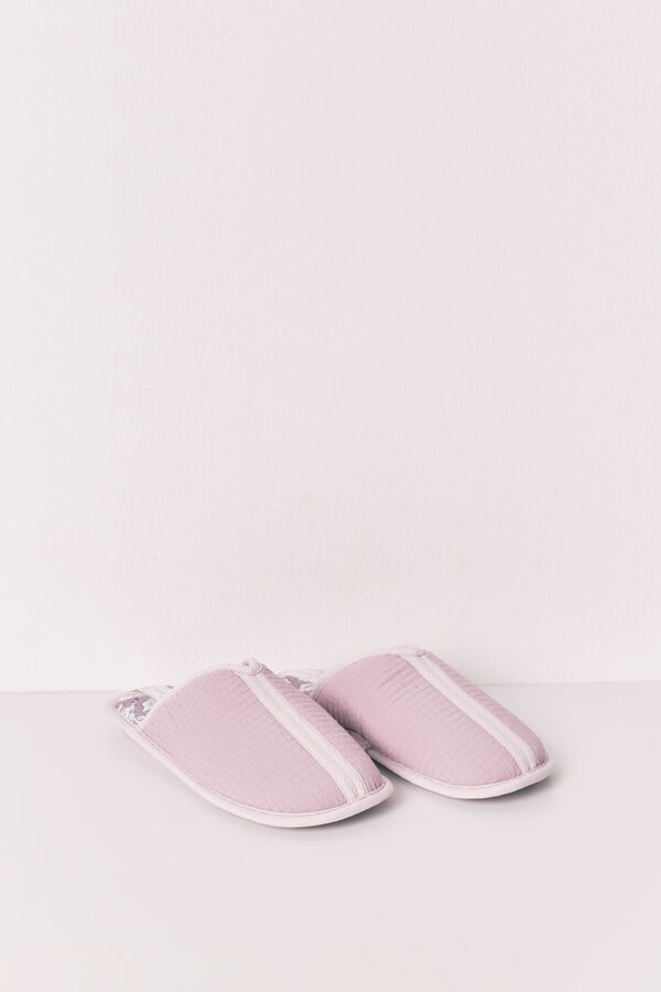 Women'secret Zapatillas casa estampado rosa rosa