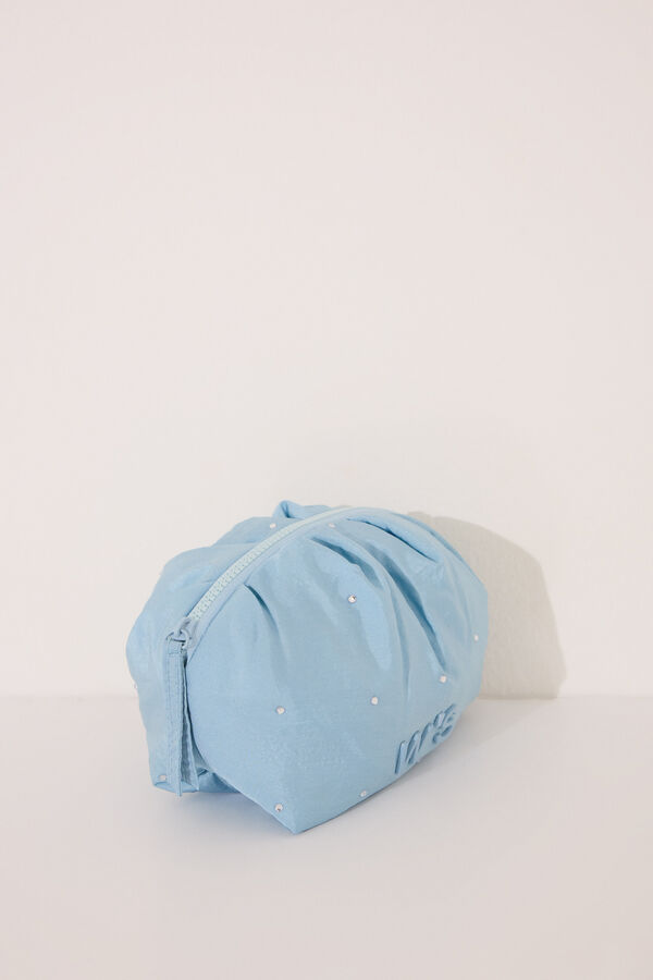 Women'secret Pequena nécessaire de higiene acolchoada em azul médio azul