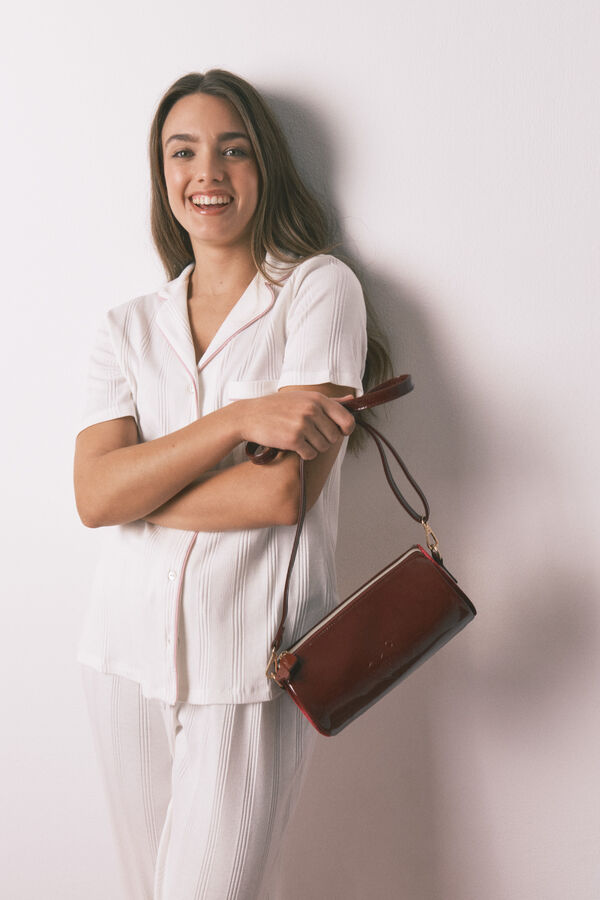 Women'secret Bolso hombro La Vecina Rubia burdeos