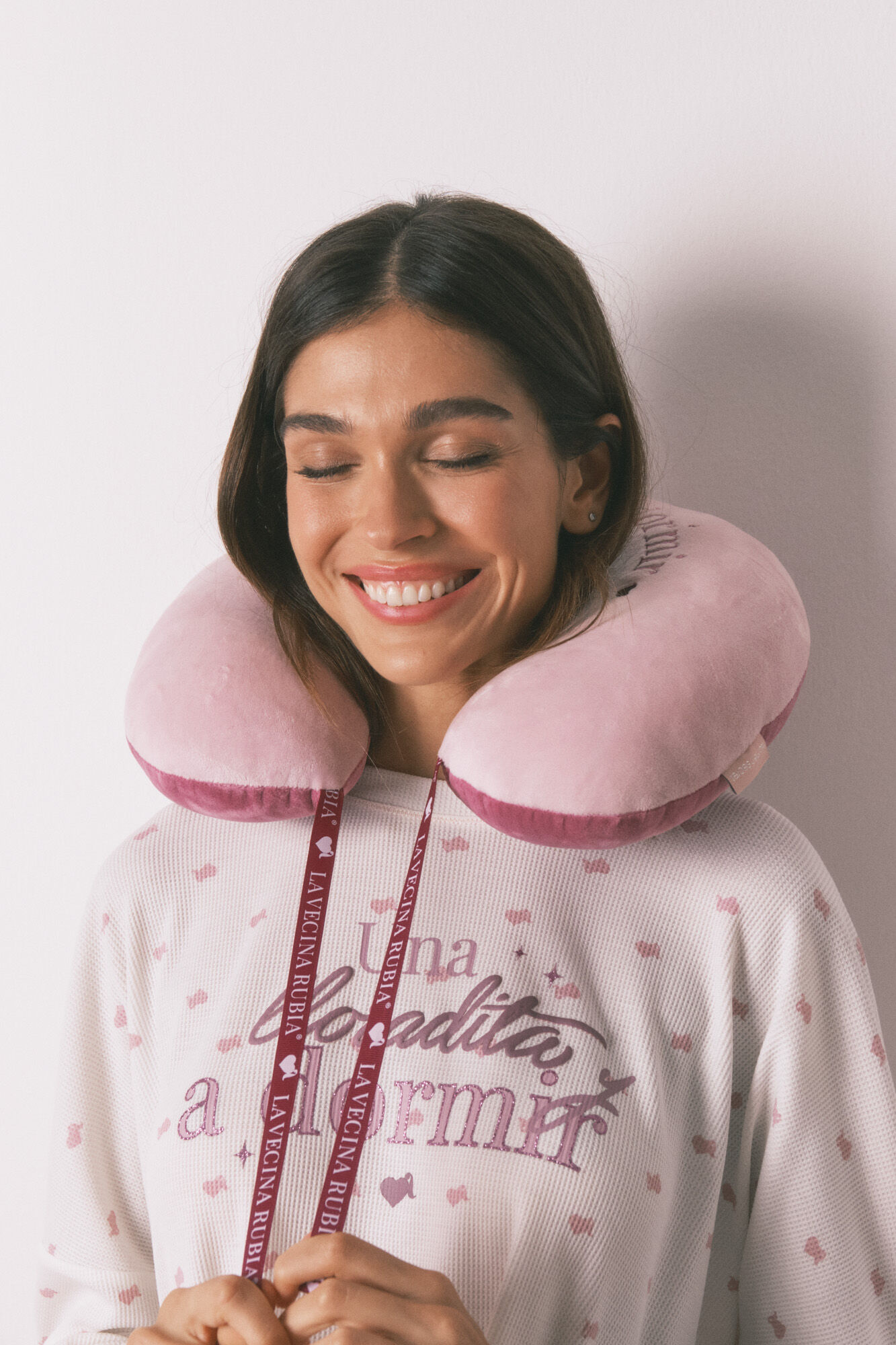 Women'secret Almofada de gola de viagem rosa
