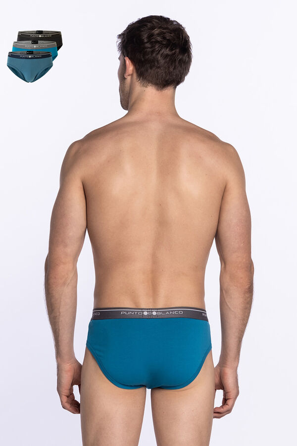 Punto Blanco Pack de 3 cuecas de algod&atilde;o estampado