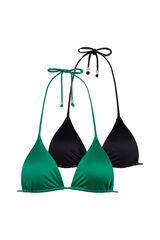 Dorina Top bikini triangular com enchimento leve Amnesia verde