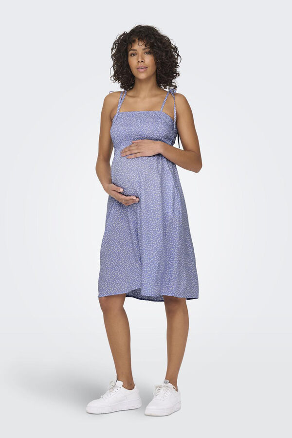 Only Maternity Vestido curto maternity sustent&aacute;vel rosa