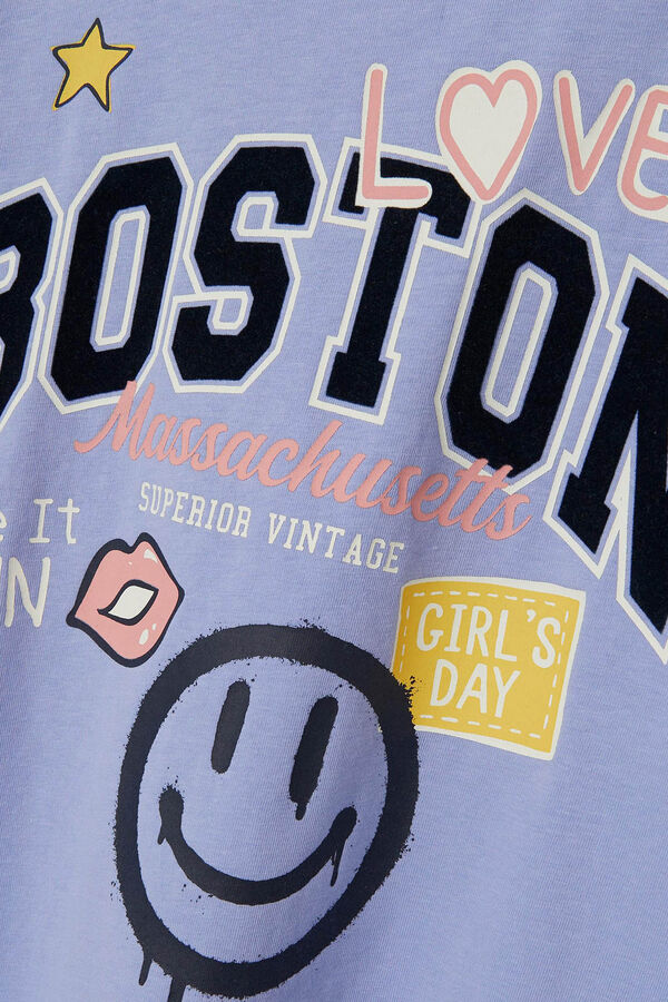 Name it T-shirt menina HAPPY rosa