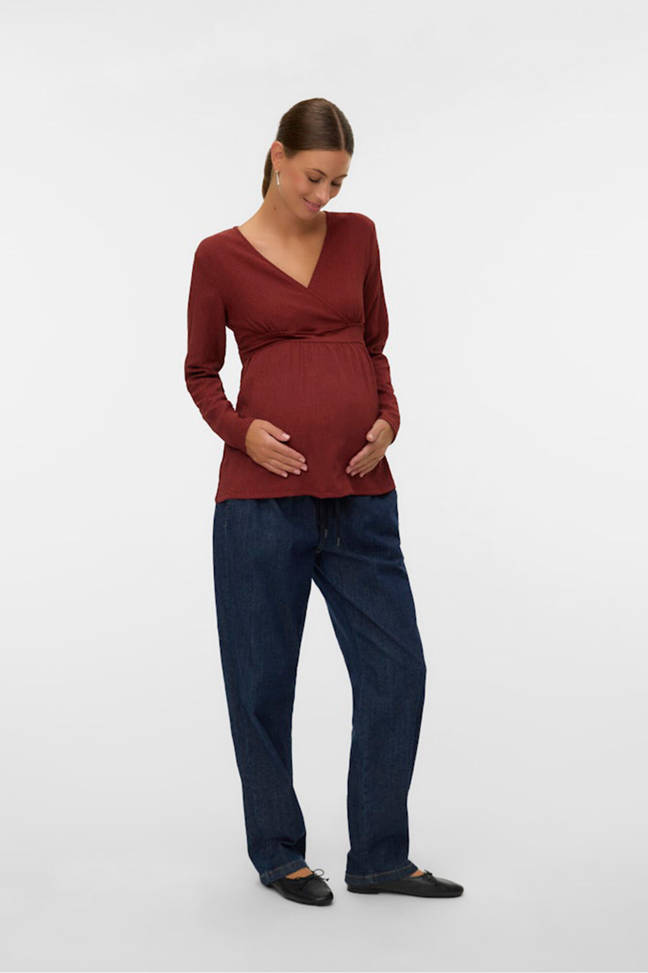 Mamalicious Top manga larga maternity y lactancia 