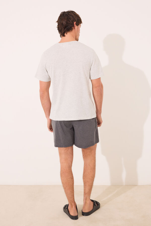 Women'secret Pijama cinza escuro Rei Le&atilde;o cinzento