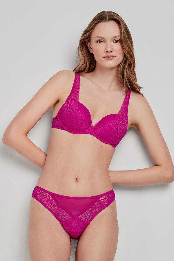 Gisela Sutiã push up roxo rosa