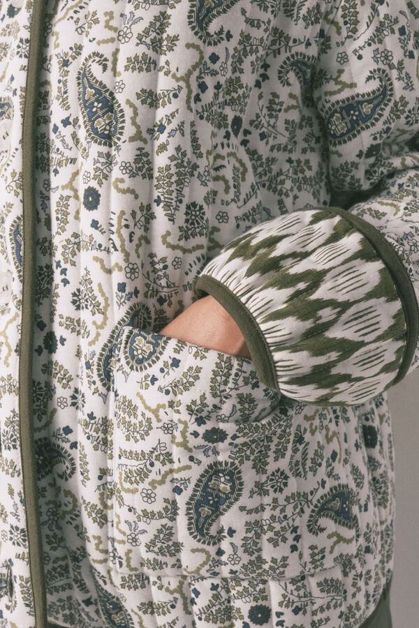 Women'secret Chaqueta acolchada estampado Paisley estampado
