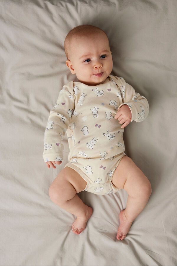 Name it Set de 3 bodies de bebe beige