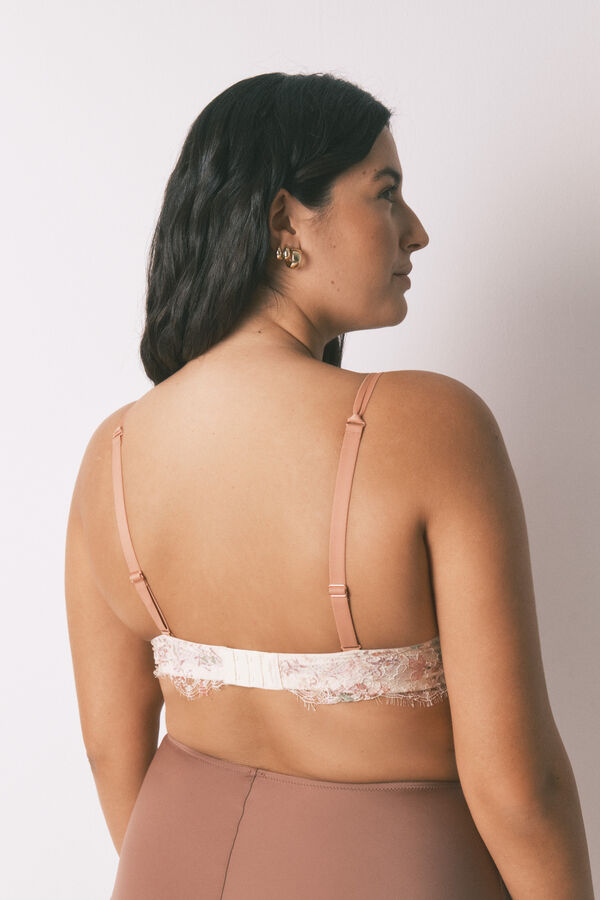 Women'secret Sujetador halter encaje multicolor estampado