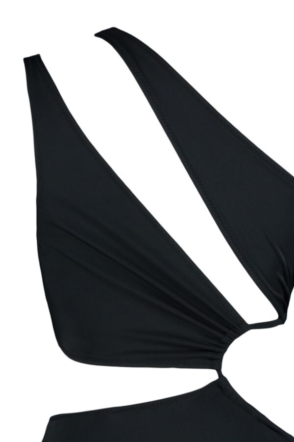 Trendyol Fato de banho triqu&iacute;ni assim&eacute;trico cut-out preto
