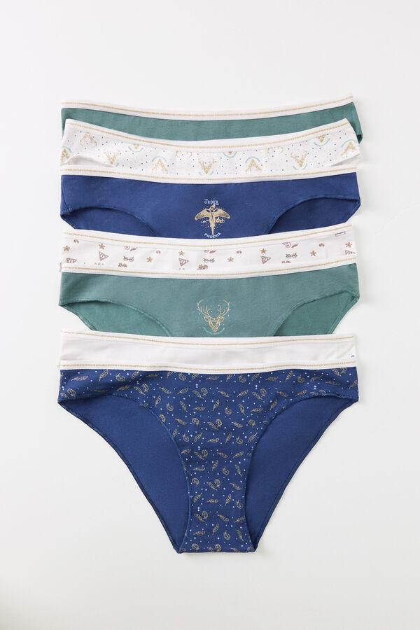 Women'secret Pack 7 bragas cl&aacute;sicas algod&oacute;n Harry Potter estampado
