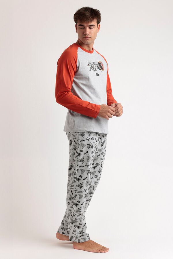 Admas Pijama hombre Star Wars gris