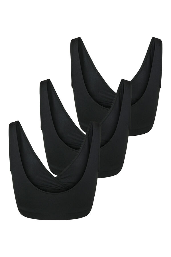 Mamalicious Pack 3 sujetadores deportivos maternity lactancia negro