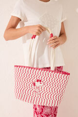 Women'secret Bolso mediano shoper Snoopy blanco