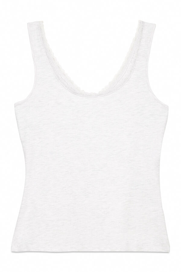 Women'secret T-shirt al&ccedil;as cinza  cinzento