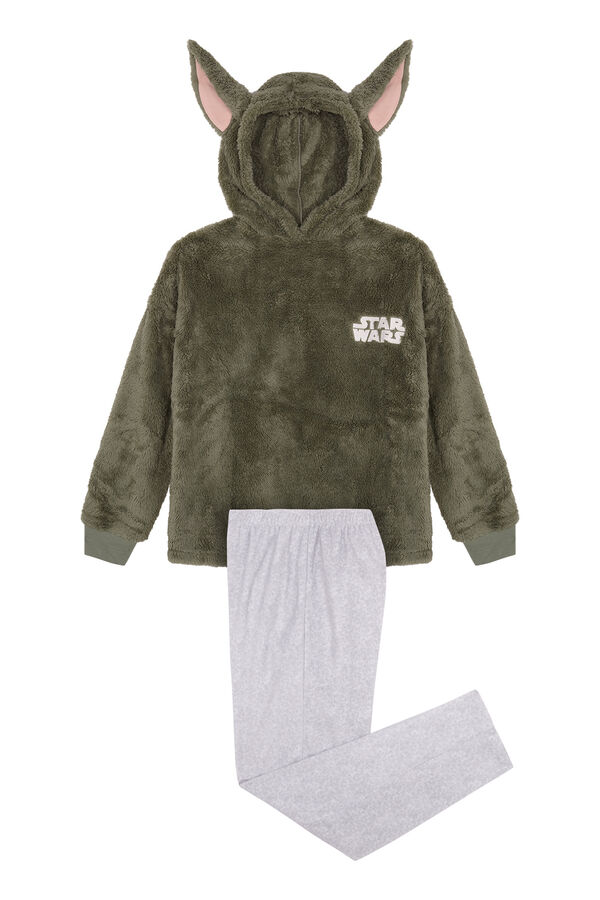 Women'secret Pijama largo Star Wars capucha orejas  kaki