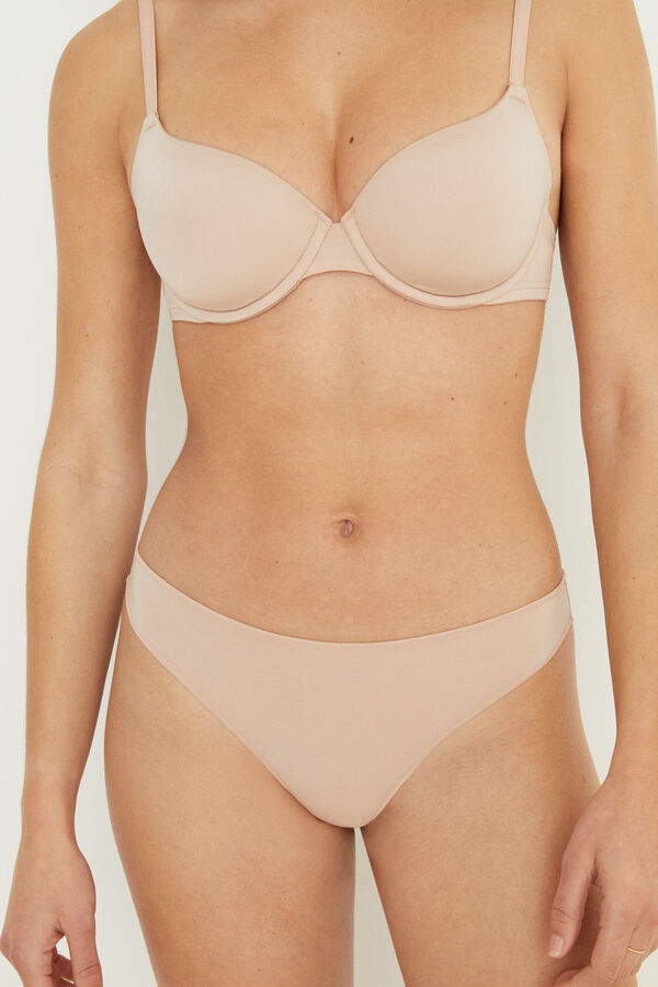 Women'secret Tanga invis&iacute;vel microfibra cru