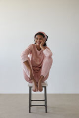 Womensecret Conjunto de pijama largo rosa polar mousse sailor rosa