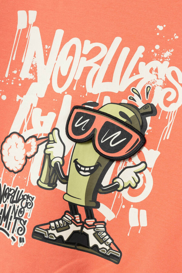 Name it Sudadera graftis ni&ntilde;o rosa