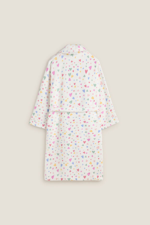 Textura Abornoz corazones morado/lila