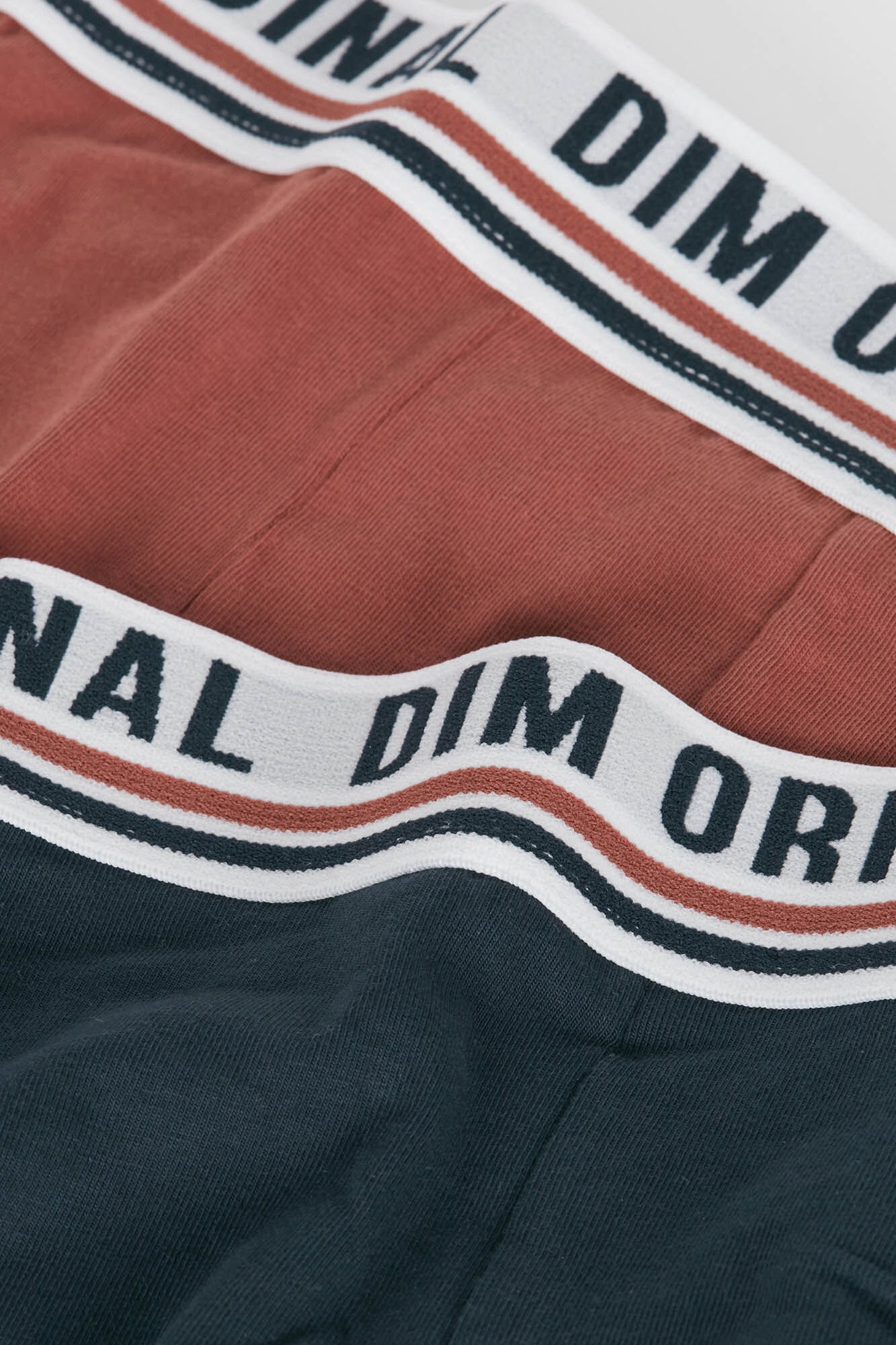 DIM Pack de 2 boxers de menino de estilo desportivo e cintura el&aacute;stica