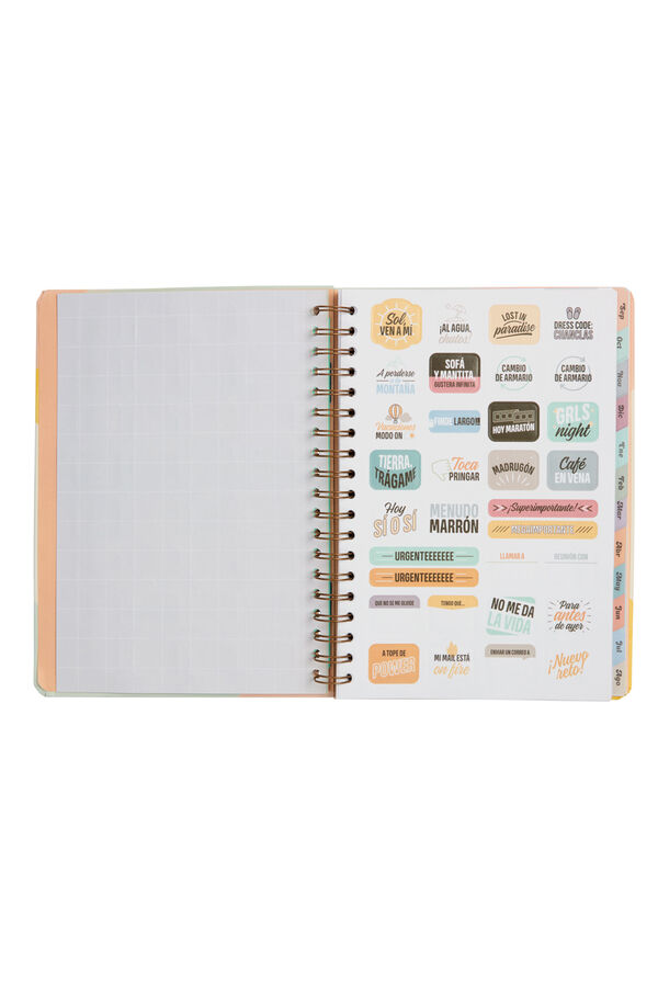 Mr. Wonderful Agenda  2023-2024 Semanal Extragrande  estampado