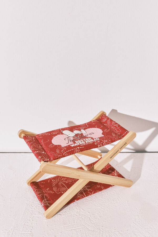 Women'secret Reposacabezas Snoopy burdeos