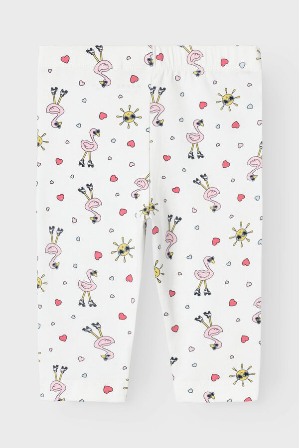 Name it Legging menina flamencos branco