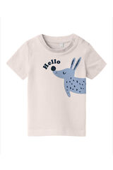 Name it Camiseta beb&eacute; ni&ntilde;o con dibujo blanco