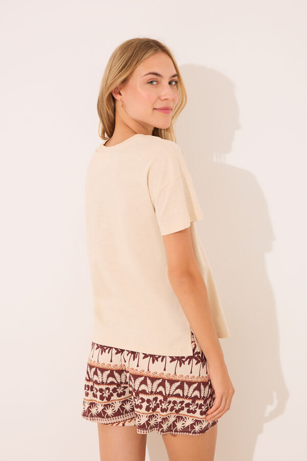 Women'secret Pijama corto 100% algod&oacute;n print El Rey Le&oacute;n nude