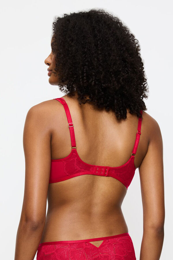 Triumph Soutien balconette com com aro e enchimento vermelho