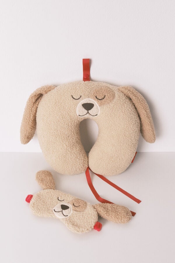 Women'secret Antifaz terciopelo perro orejas 3D beige