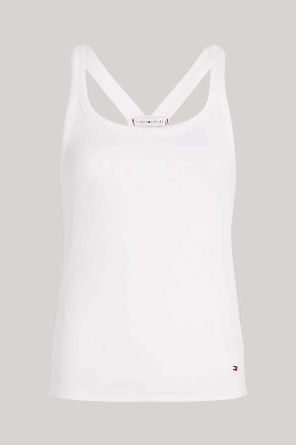 Tommy Hilfiger Camiseta sin mangas blanco
