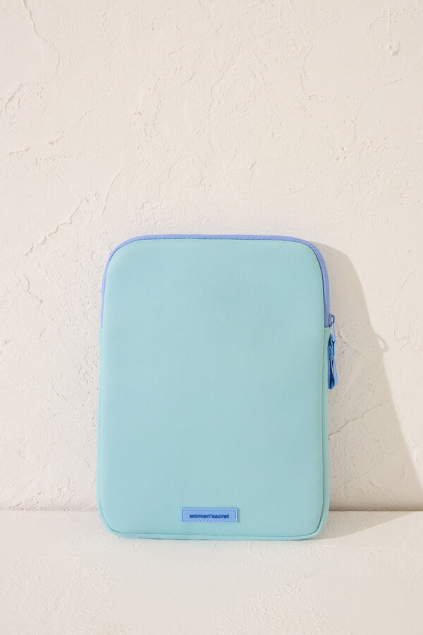 Women'secret Funda iPad neopreno azul Mafalda verde