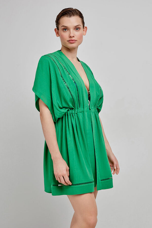 Gisela Caftan curto verde verde