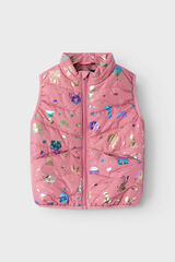 Name it Chaleco ni&ntilde;a print metalizados rojo