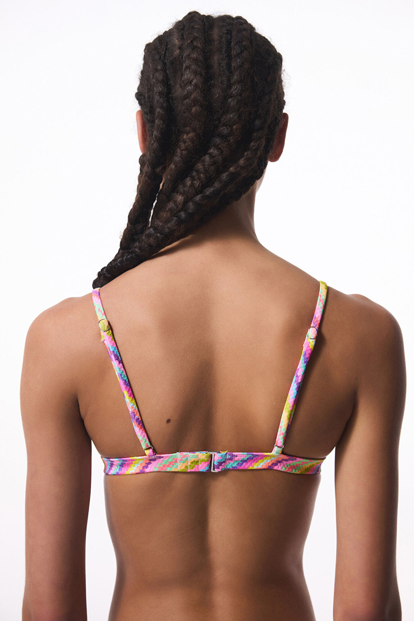 Penti Top de bikini triangular zigzag