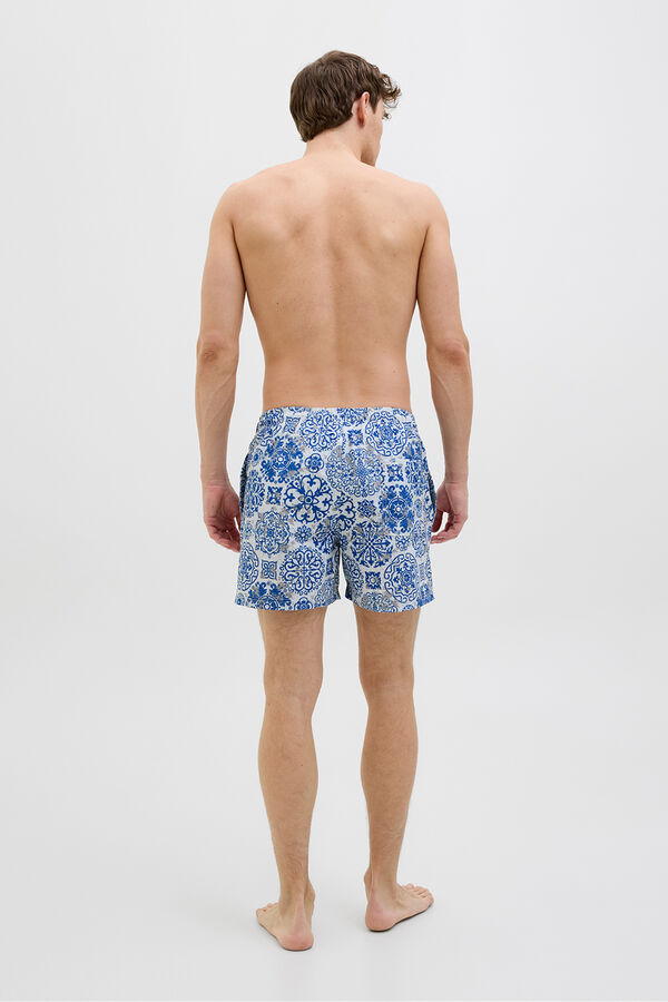 Jack & Jones Ba&ntilde;ador estampado blanco