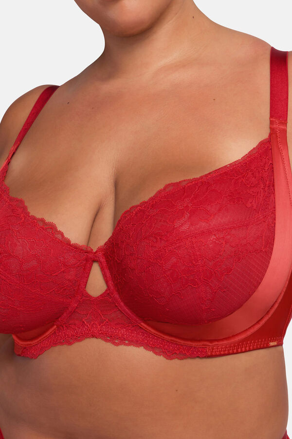 Dorina Soutien com aro sem enchimento vermelho