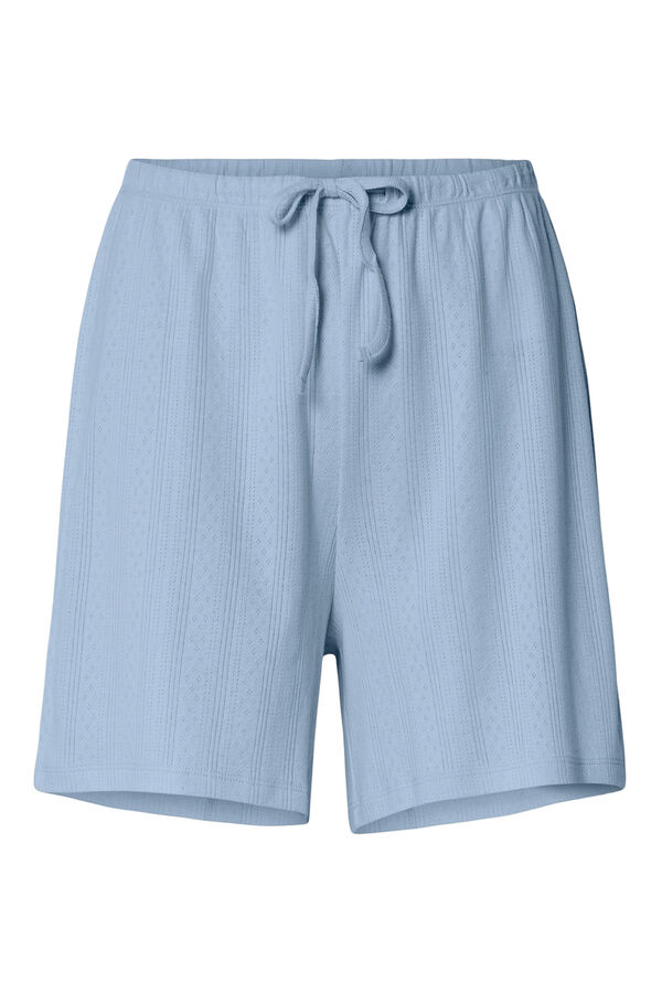 Pieces Calças de algodão azul